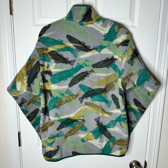 Patagonia Men's Synchilla Snap-T Pullover Trout Tails - Style 25450 - Sz Medium - Picture 2 of 6
